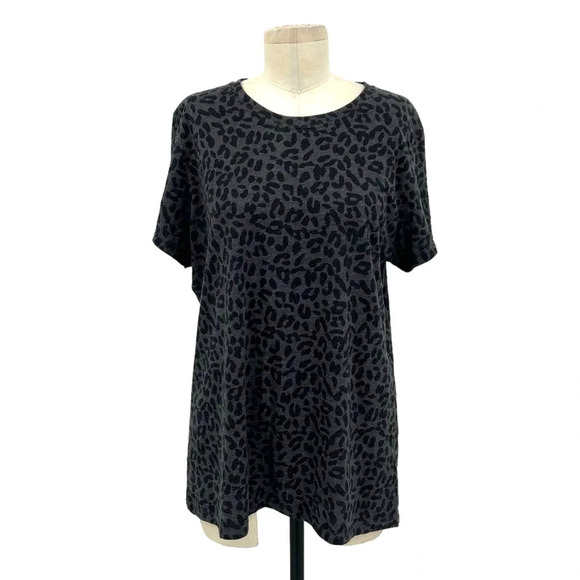 Harley Davidson Charcoal Gray Black Cheetah Print Tee Shirt Size‎ XL - Picture 1 of 8